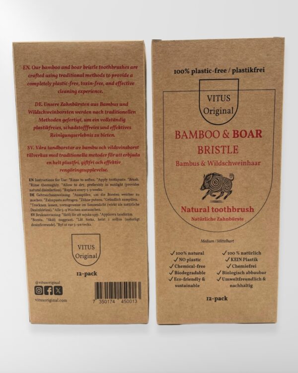 VITUS Original plastfria tandborstar 12-pack - Bild 5