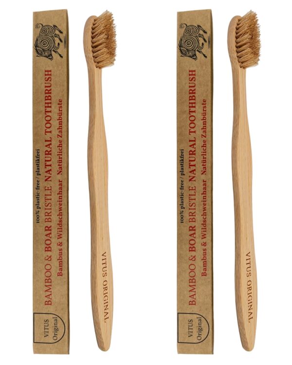 VITUS Original plastfria tandborstar 2 x 1-pack