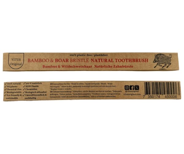 VITUS Original plastfri tandborste 1-pack - Bild 2